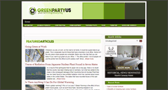 Desktop Screenshot of greenpartyus.com