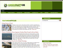 Tablet Screenshot of greenpartyus.com